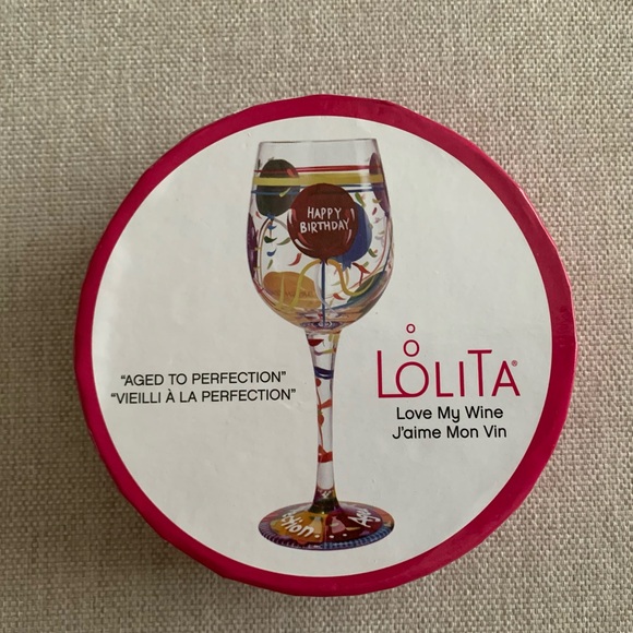 Lolita Colorful Birthday Wine Glass - Picture 8 of 8